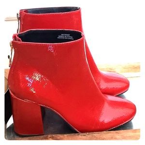 Red Patent booties